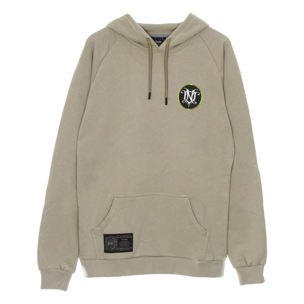 Dolly Noire Men's Beige Hoodies, Xl, Monogram Lightweight Hoodie