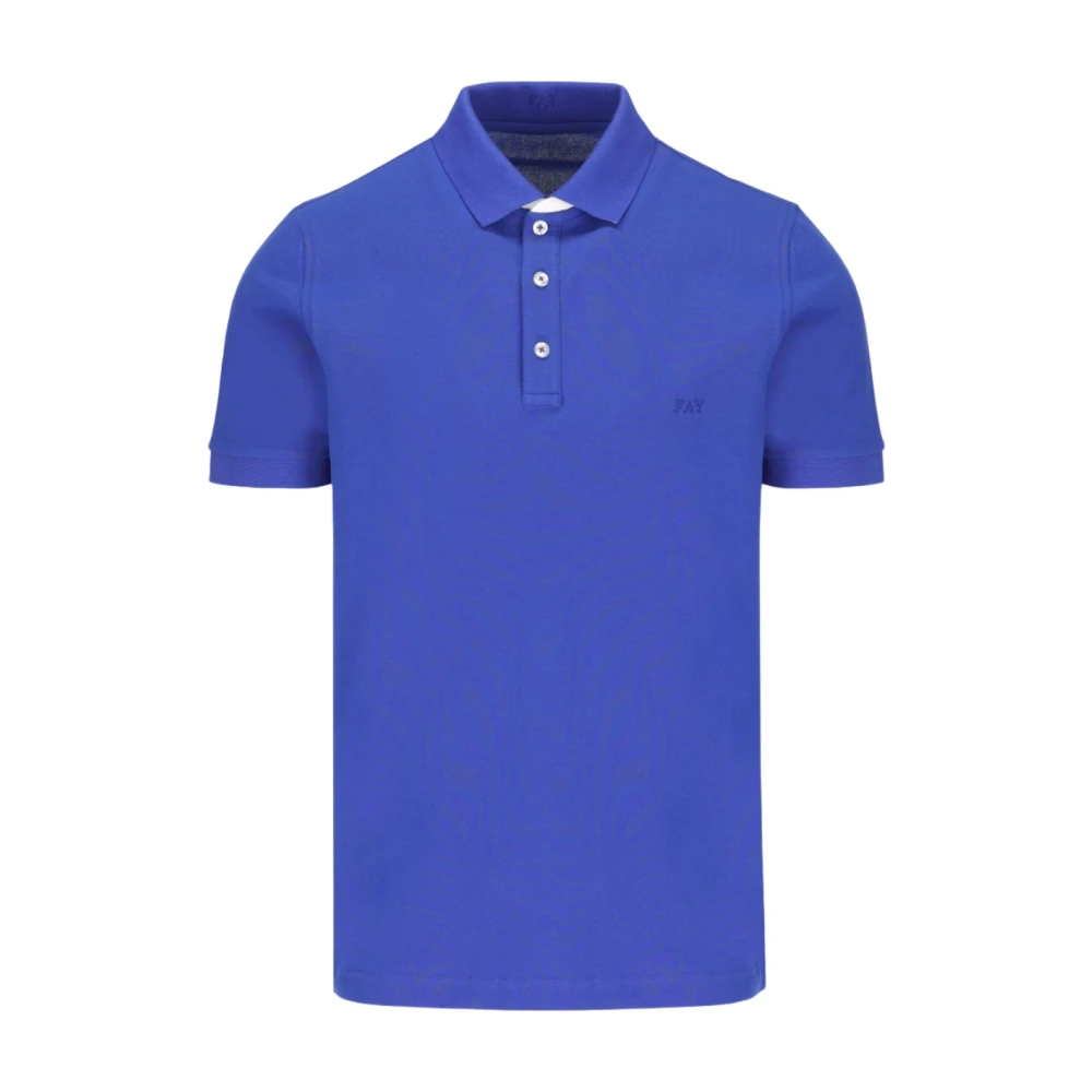 Fay - Tops > Polo Shirts - Blue - Fay - Modalova