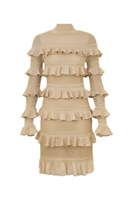 robe-mini-frill-metallique-or