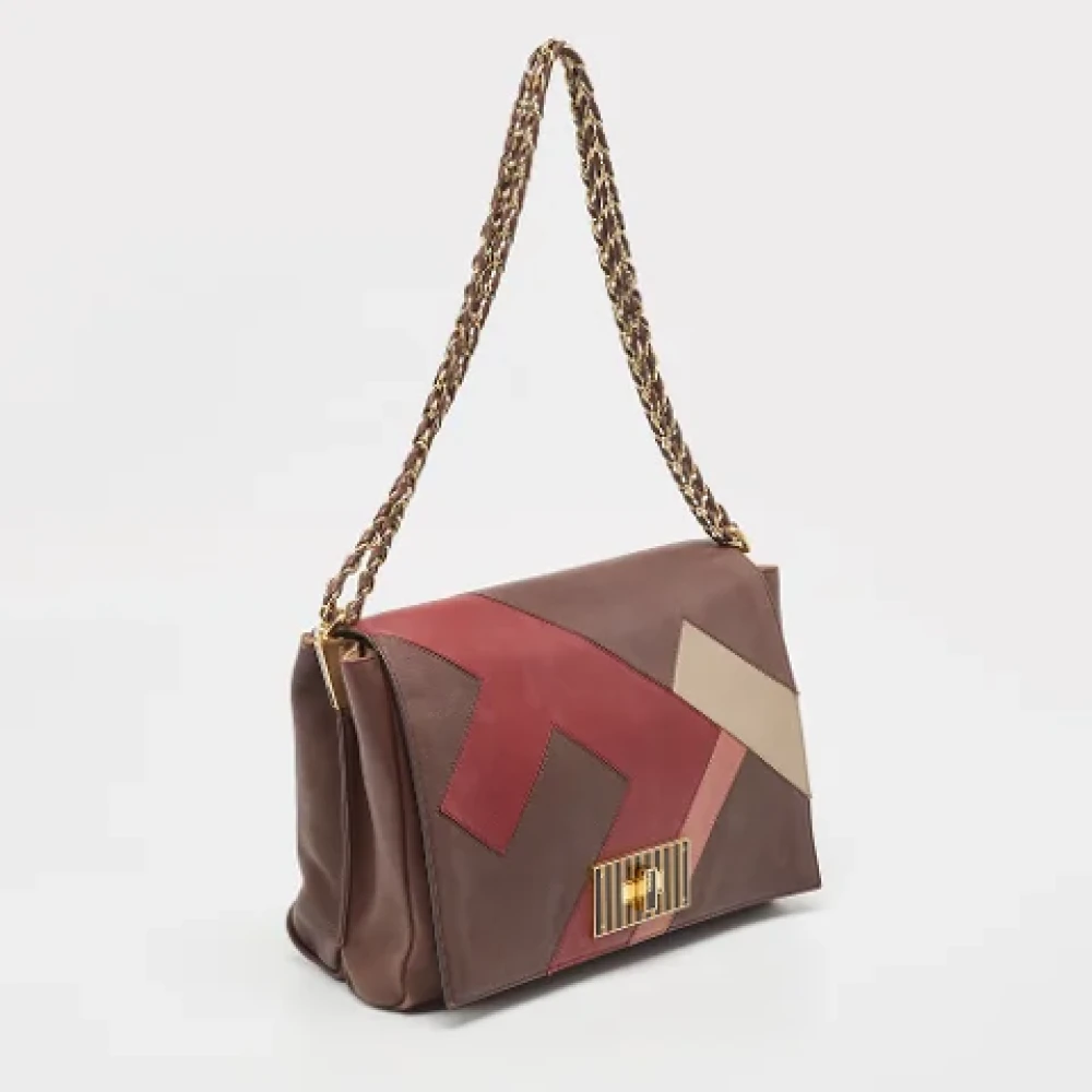 Fendi Vintage Pre-owned Leather shoulder-bags Multicolor Dames