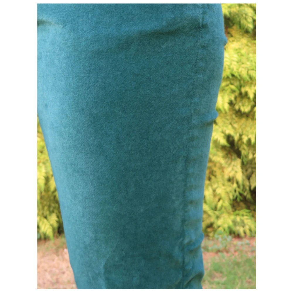 Mason's Slimme Fluweel New York Broek Green Dames