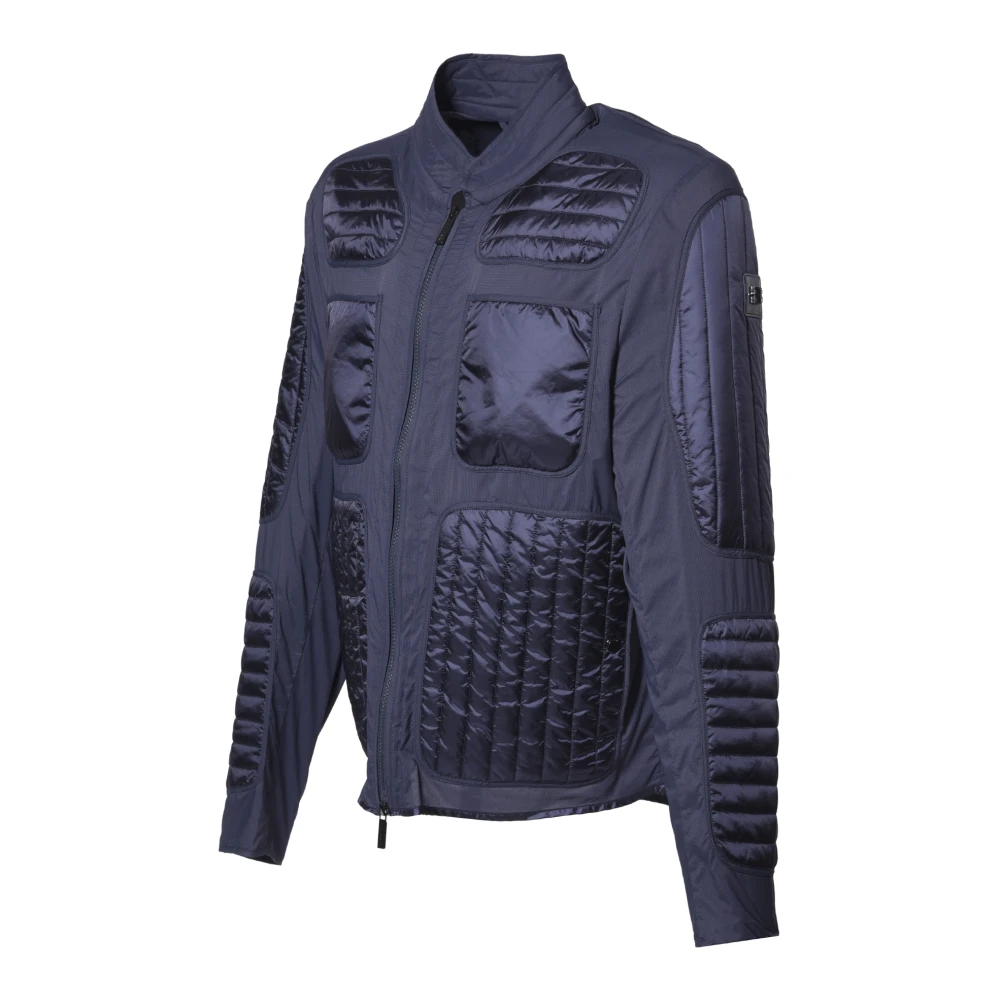 Baldinini Donkerblauwe nylon jas Blue Heren