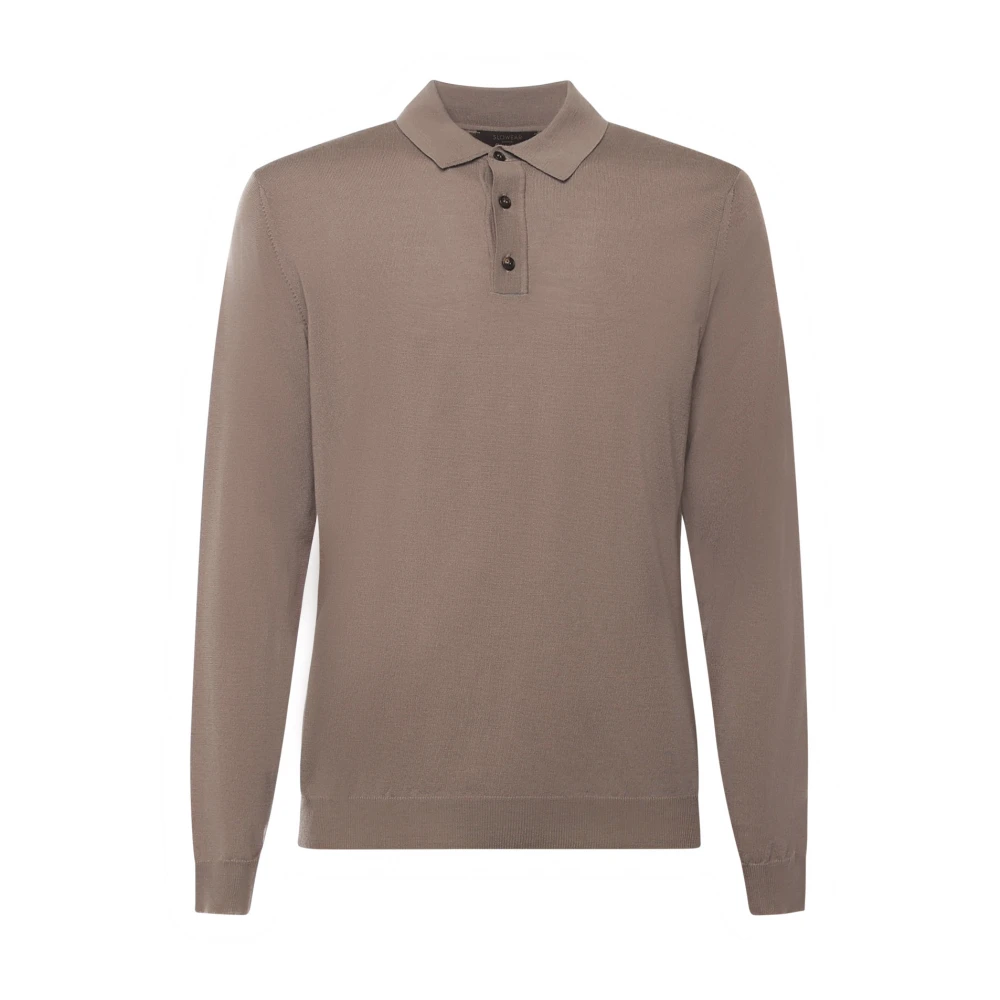 Zanone Beige Polo Shirts, Male, 3XL, Stylish Polo Shirts In Sand Color