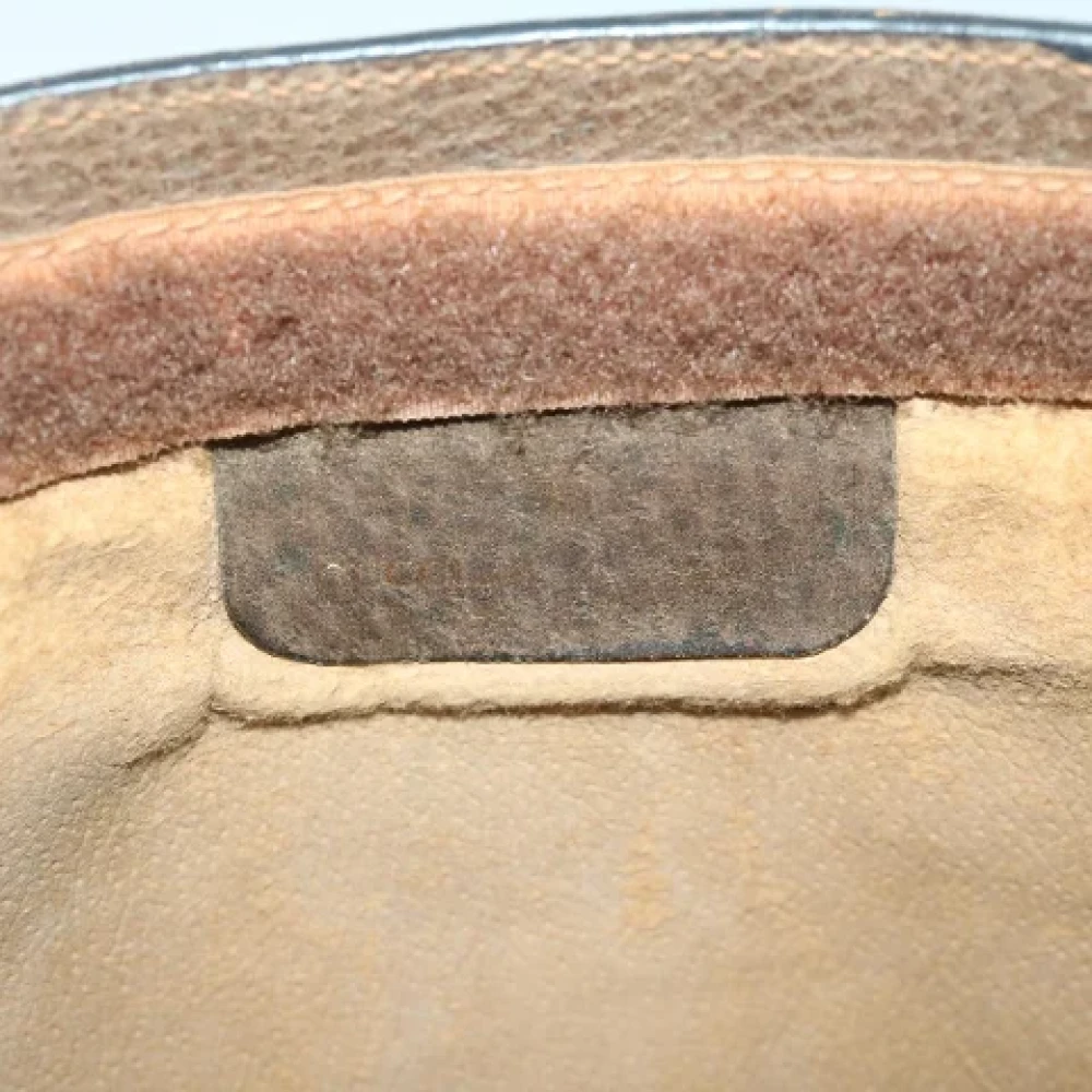 Gucci Vintage Pre-owned Leather clutches Beige Dames