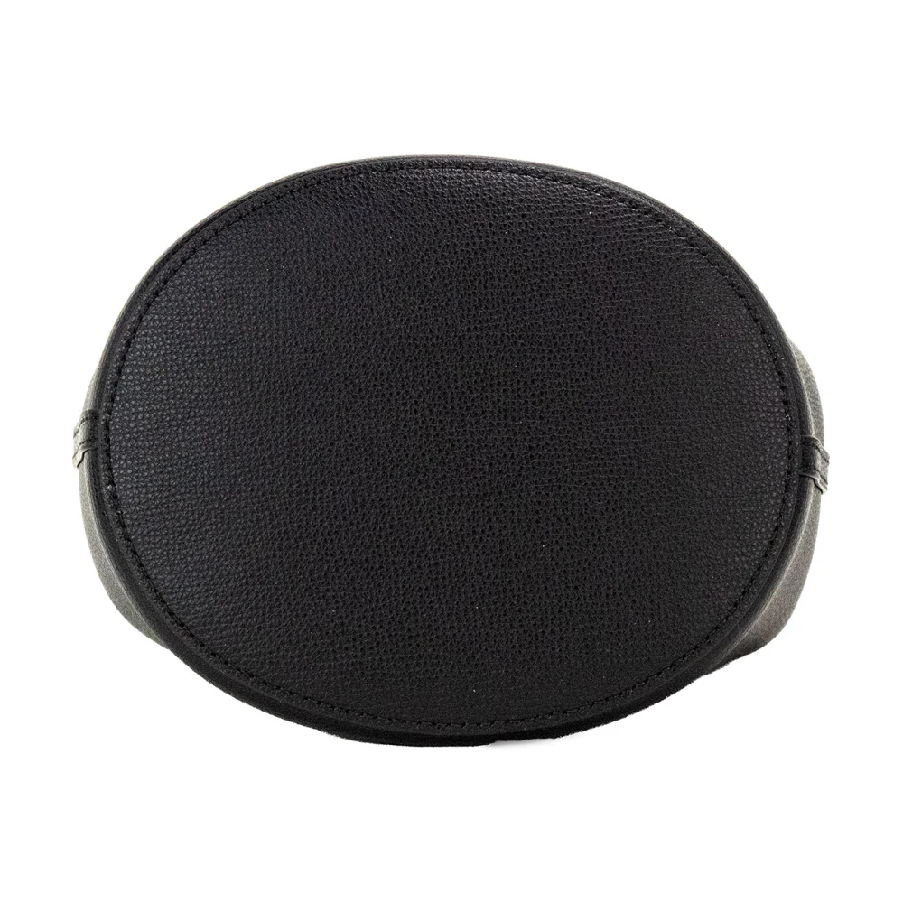 Burberry Haymarket Check Bucket Crossbody Tas Black Dames