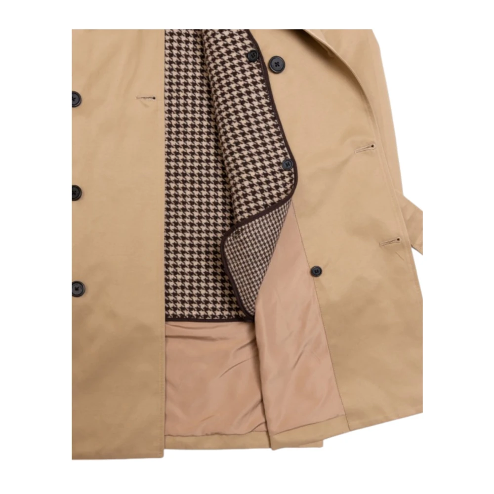 Gianni Lupo Kameel Waterdichte Trenchcoat Brown Heren
