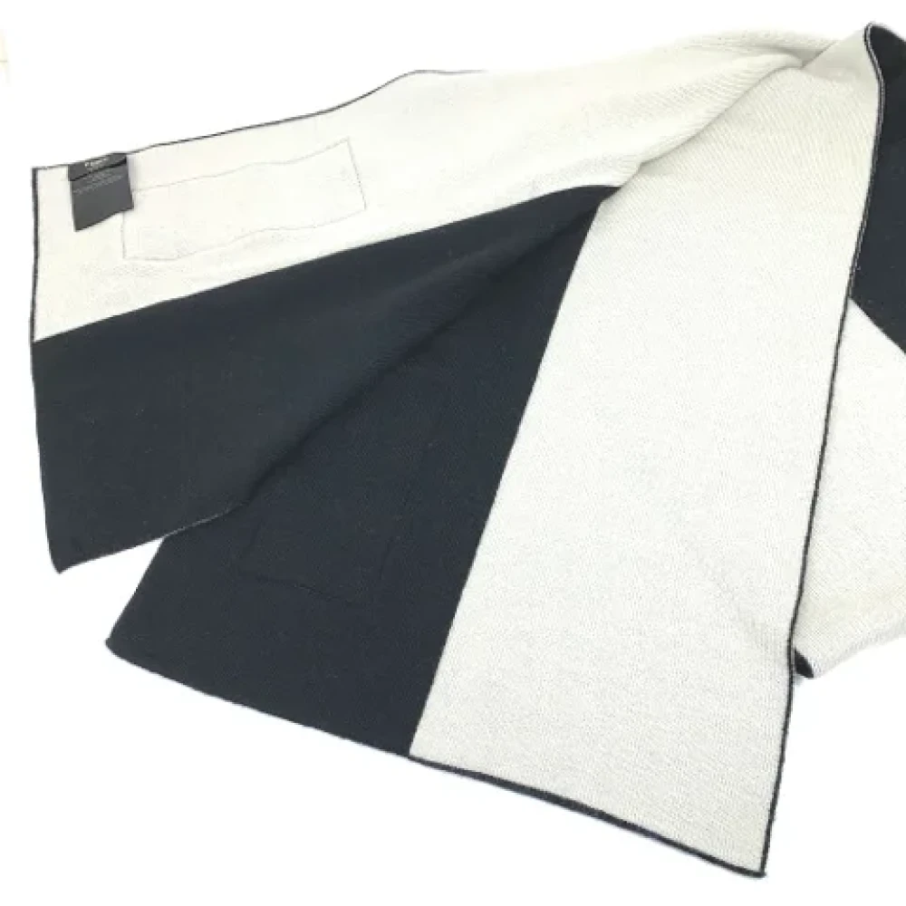 Fendi Vintage Pre-owned Wool scarves Black Dames