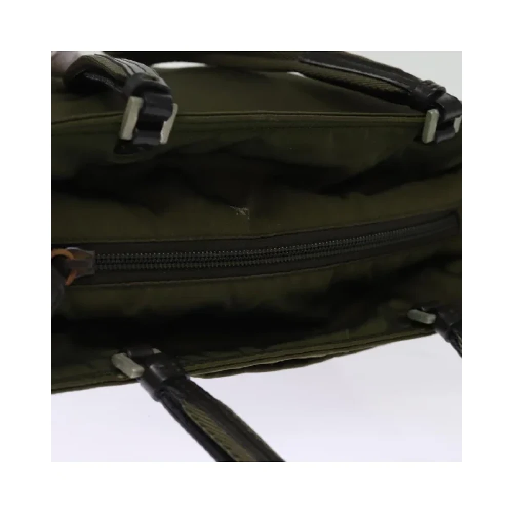 Prada Vintage Pre-owned Nylon prada-bags Green Dames