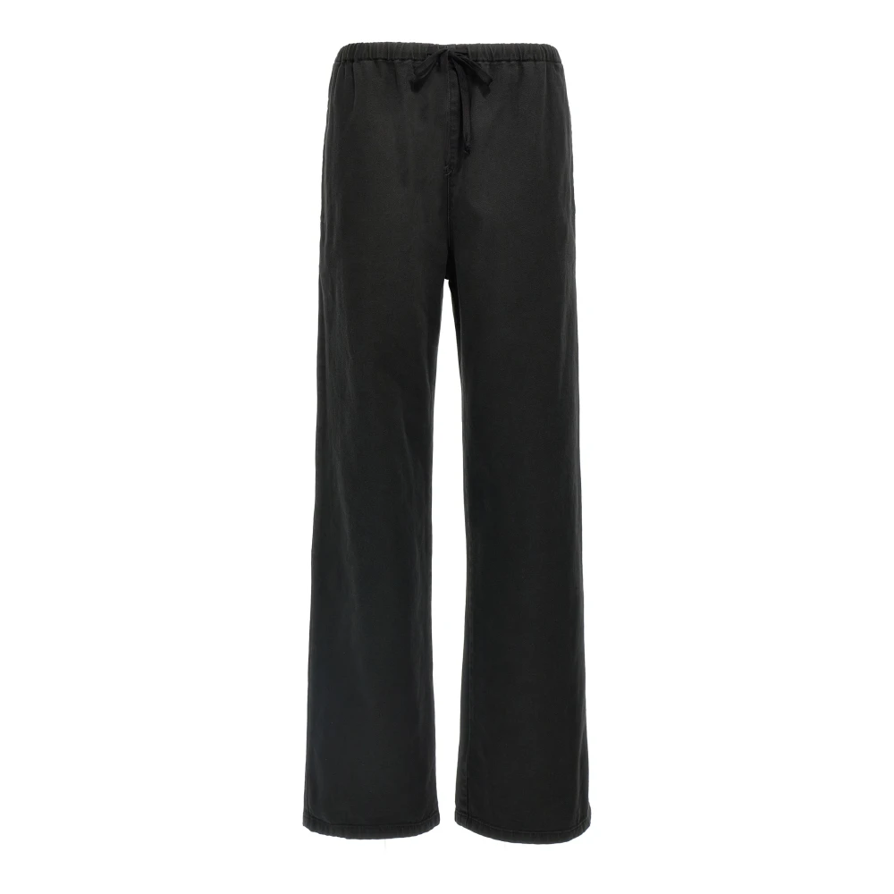 Mm6 Maison Margiela Women's Black Drawstring Pants