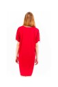 robe-courte-en-viscose-rouge-a-manches-courtes
