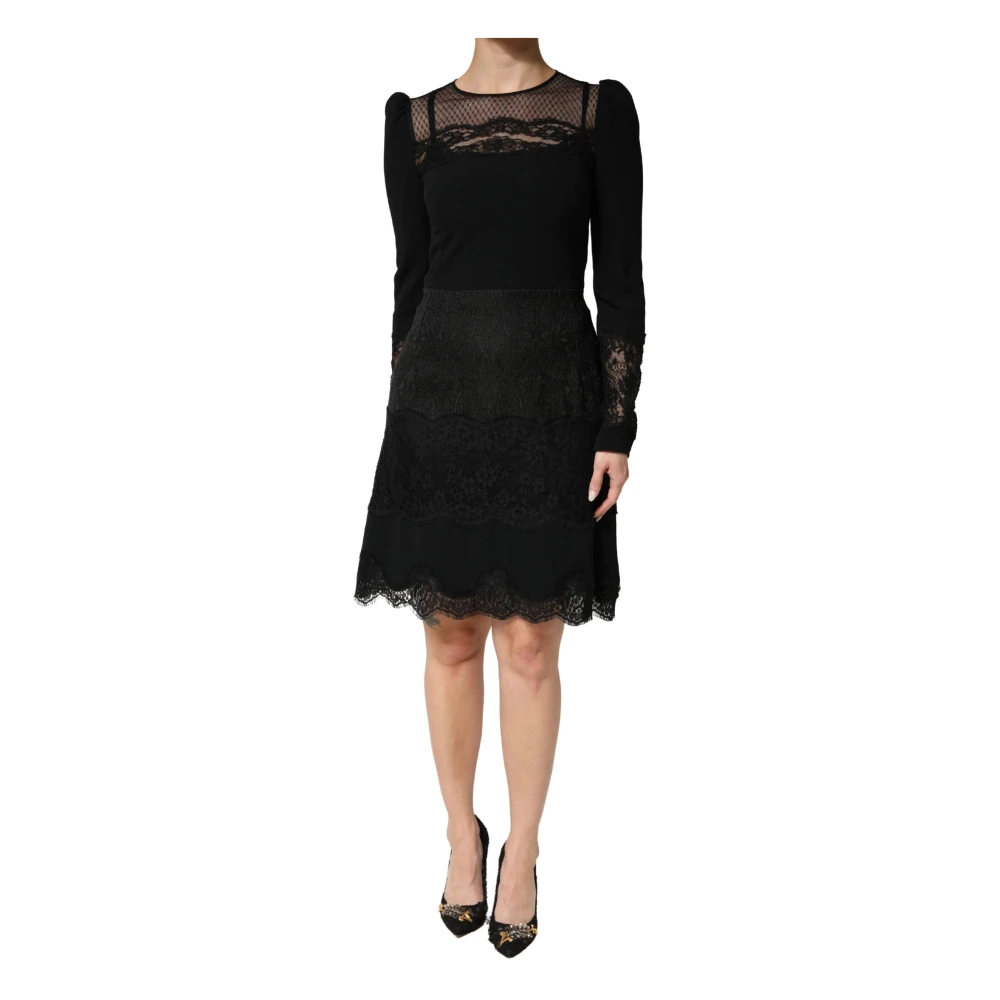 Dolce & Gabbana Damen Schwarz Kleider, K, Mgröße: