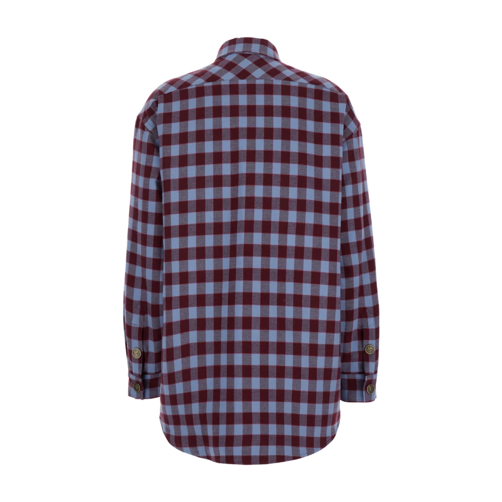 ETRO MultiColour Check Overshirt Jas Multicolor Dames