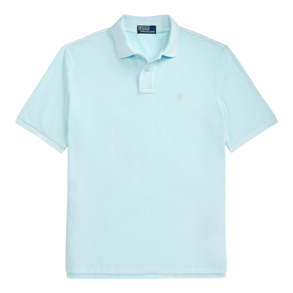 Polo Ralph Lauren Katoenen poloshirt met logoborduursel Blue Heren