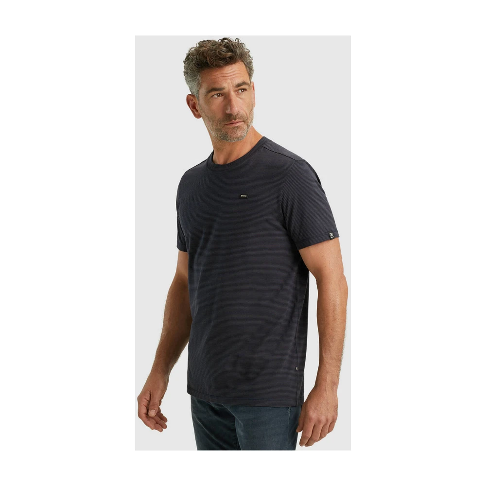 Vanguard Gestreept Crewneck T-shirt Blue Heren
