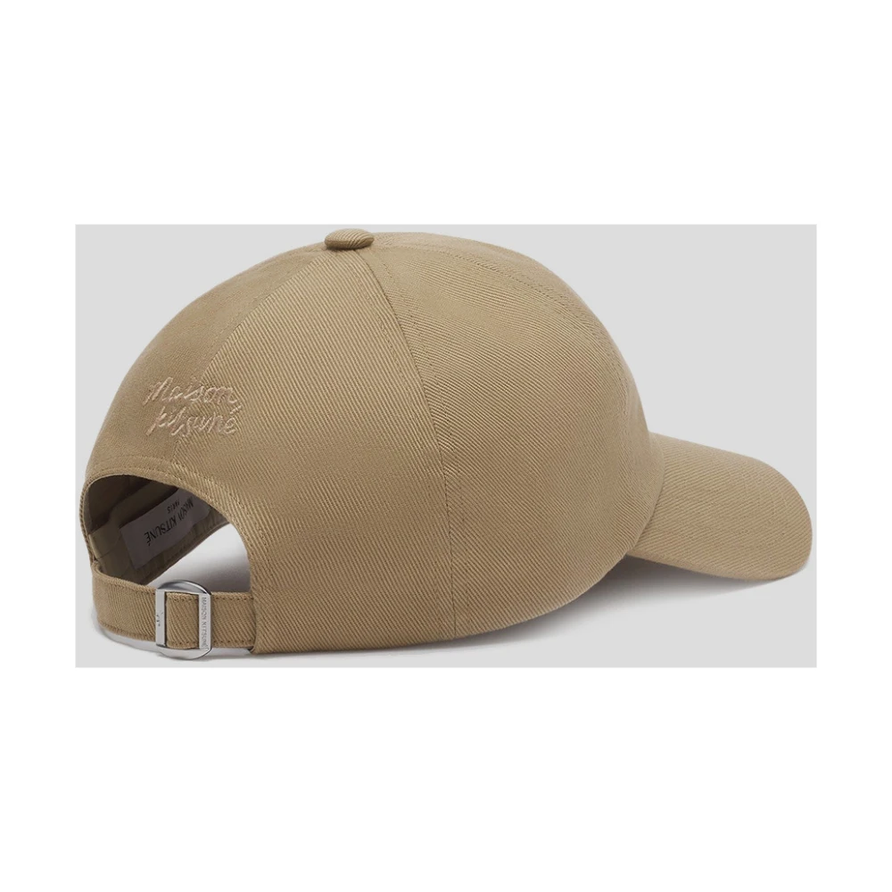 Maison Kitsuné Katoenen Fox Cap Brown Unisex