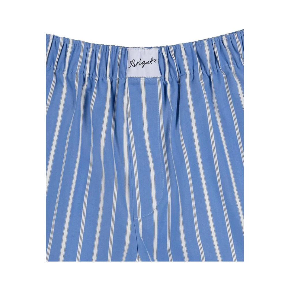 Axel Arigato Blauw Gestreept Short met Elastische Tailleband Blue Dames