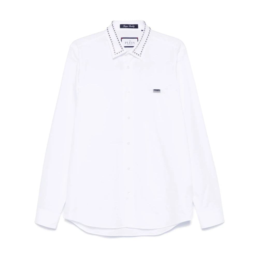 Philipp Plein Stijlvol Shirt met Uniek Ontwerp White Heren