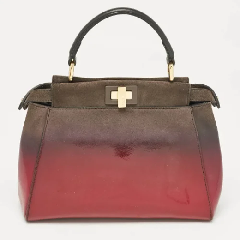Fendi Vintage Pre-owned Suede fendi-bags Gray Dames