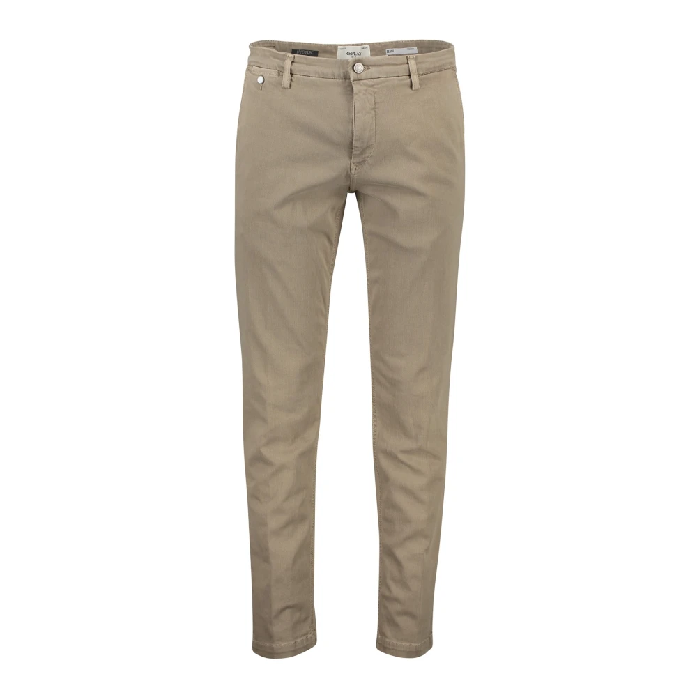 Replay Beige Cargo Broek Beige Heren