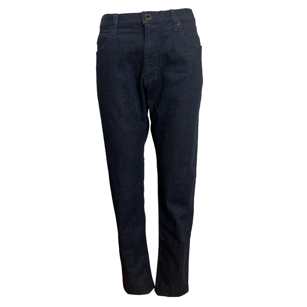 Emporio Armani Donkerblauwe Regular Fit J45 Jeans Blue Heren