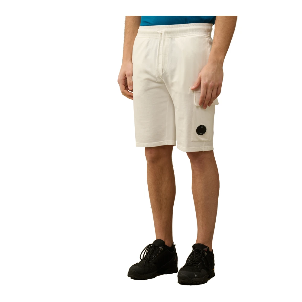 C.P. Company Cargo Zak Bermuda Shorts White Heren