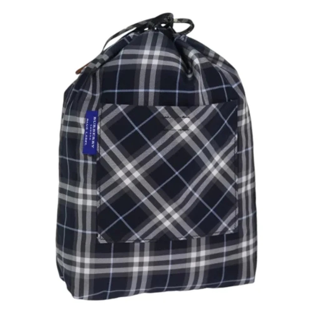 Burberry Vintage Pre-owned Nylon pouches Blue Dames