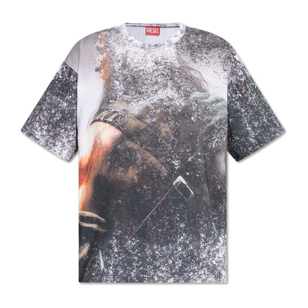 Diesel - Tops > T-Shirts - Gray - Diesel - Modalova