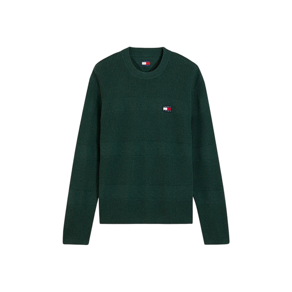 VAN GRAAF Tommy Jeans Herren Tanne Strickpullover Baumwolle Grün, Groß - Bild 4