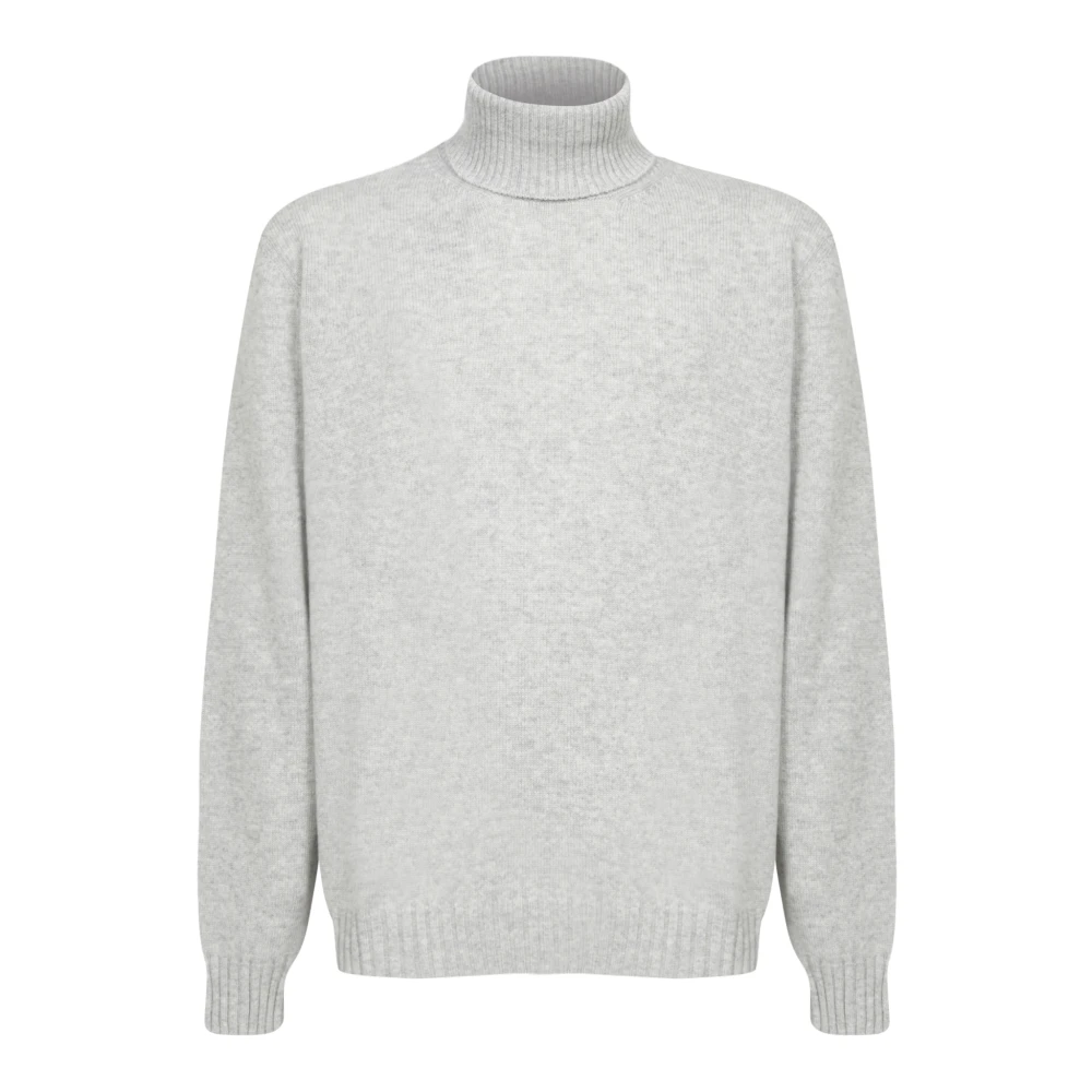 Dell'oglio Grijze Gebreide Kleding voor Mannen Aw24 Gray Heren
