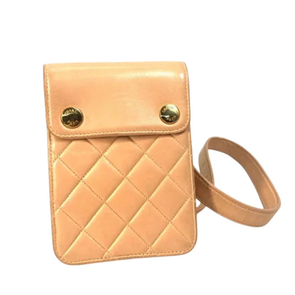 Chanel Vintage Pre-owned Leather chanel-bags Brown Dames