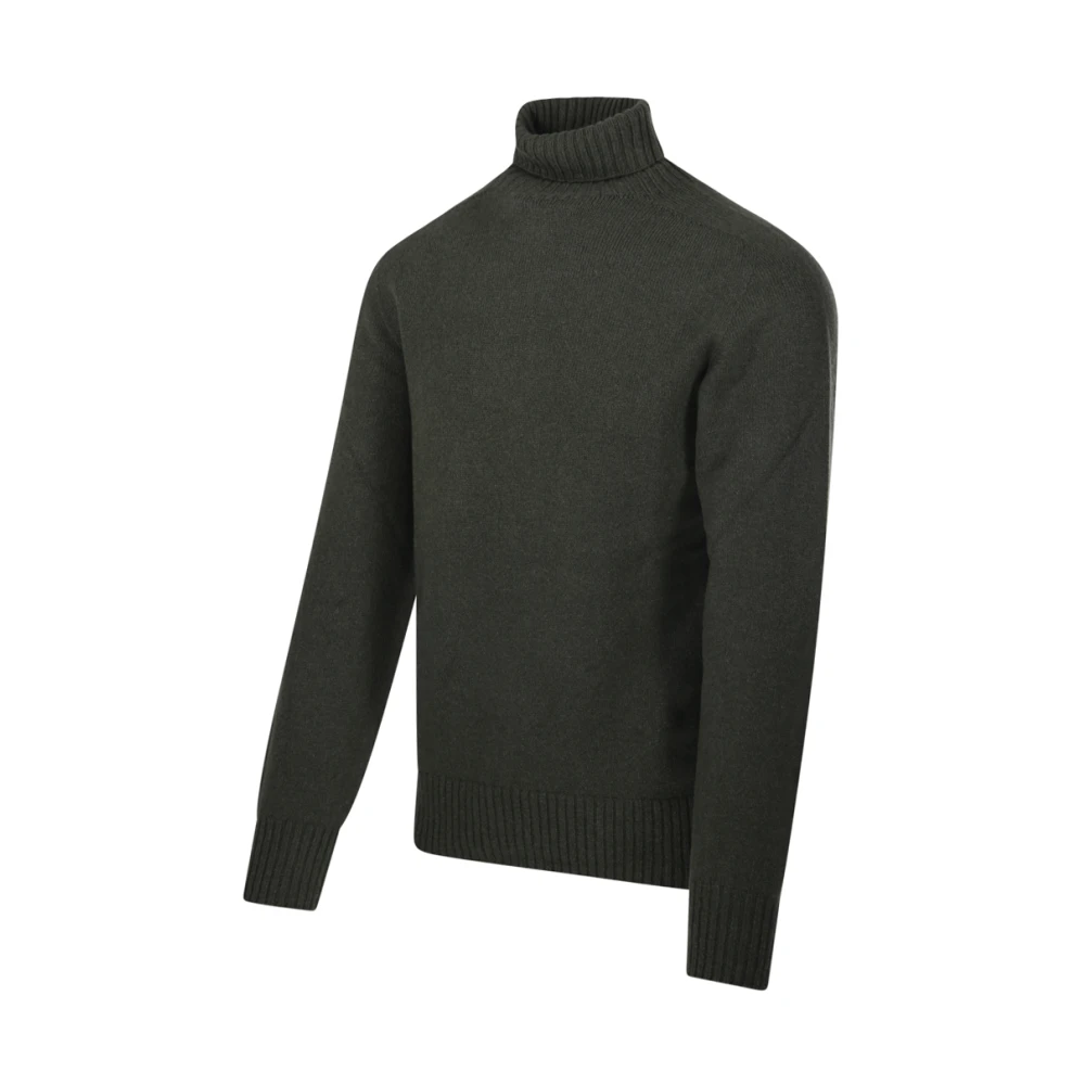 Officine Générale Donkergroene Seamless Sweater Green Heren