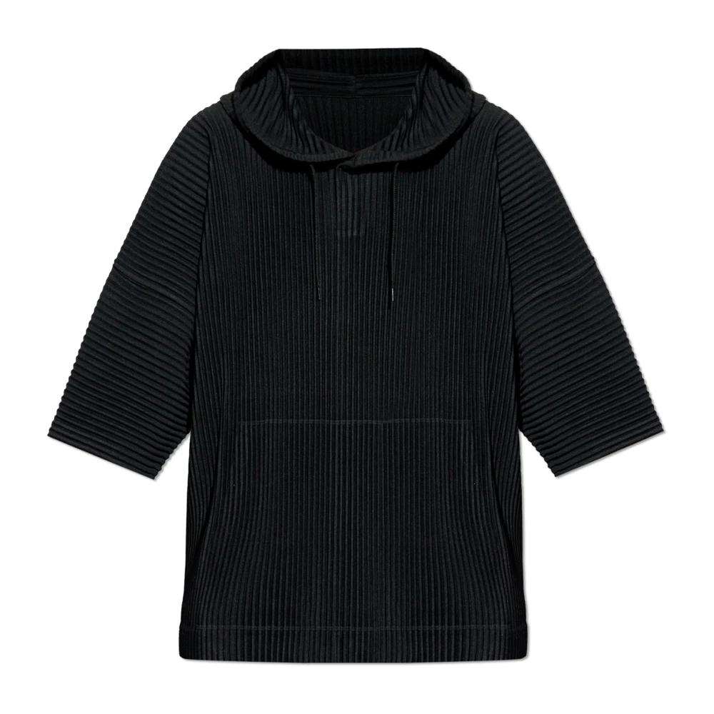 Issey Miyake Geplooide sweatshirt van Homme Plisse Black Heren