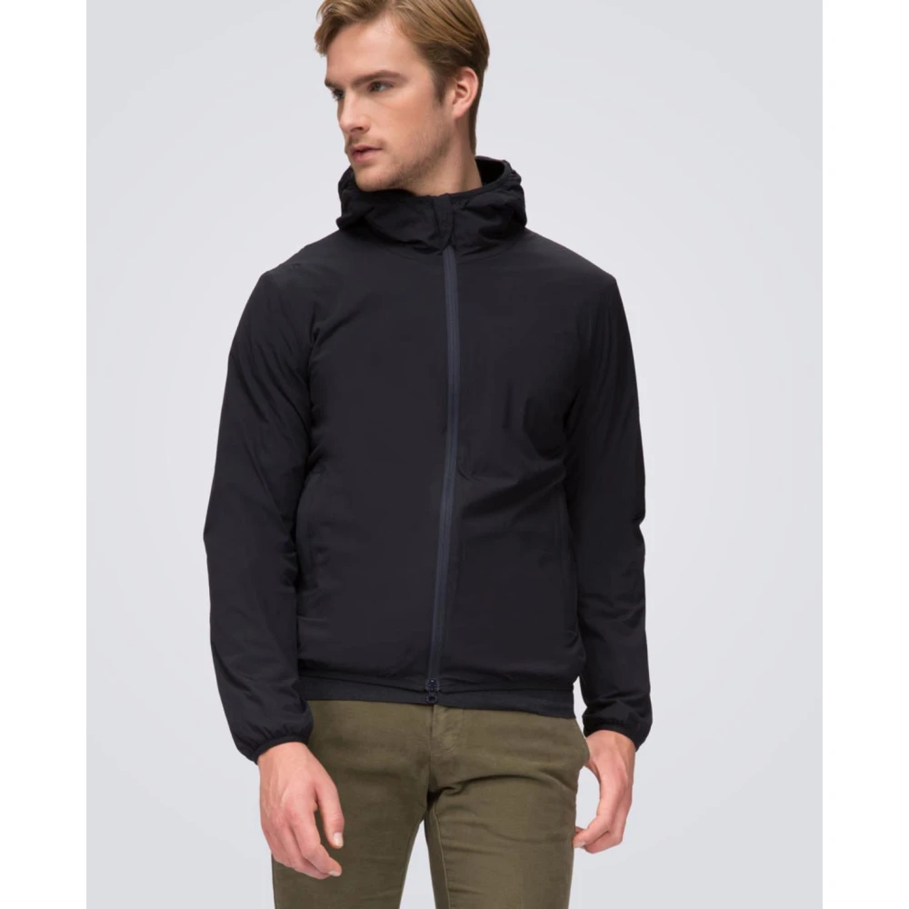 Aspesi Comfort Cappuccio Hoodie Blue Heren