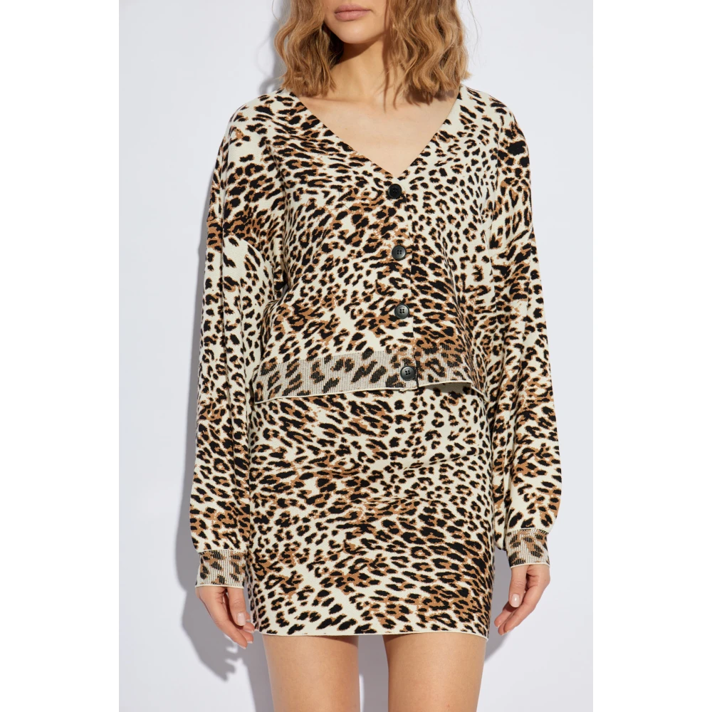Gestuz Dierenprint Vest Beige Dames