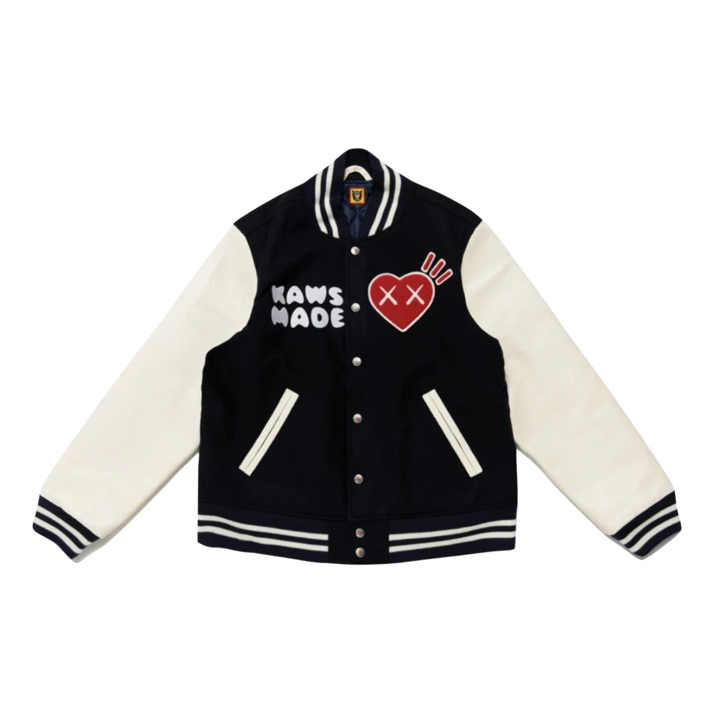 Kaws Varsity Jacket Limited Edition Zwart Black Heren