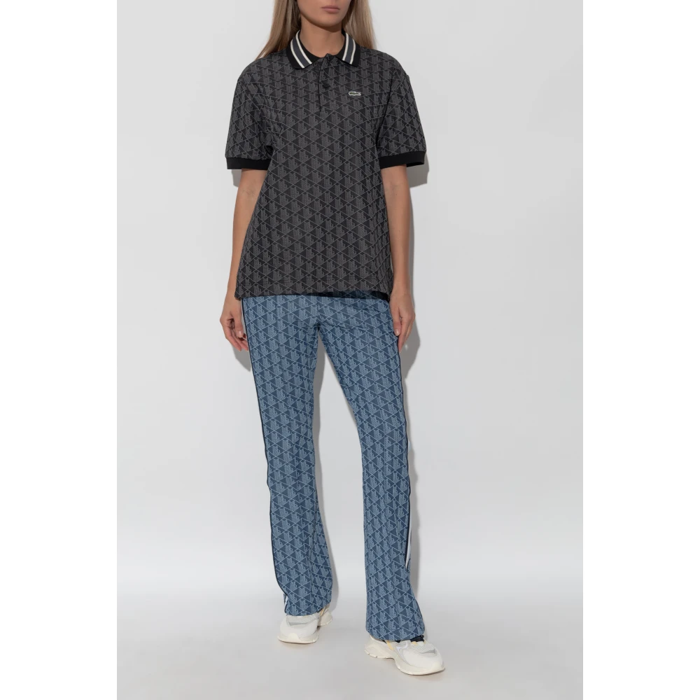 Lacoste Broek met logo Blue Dames