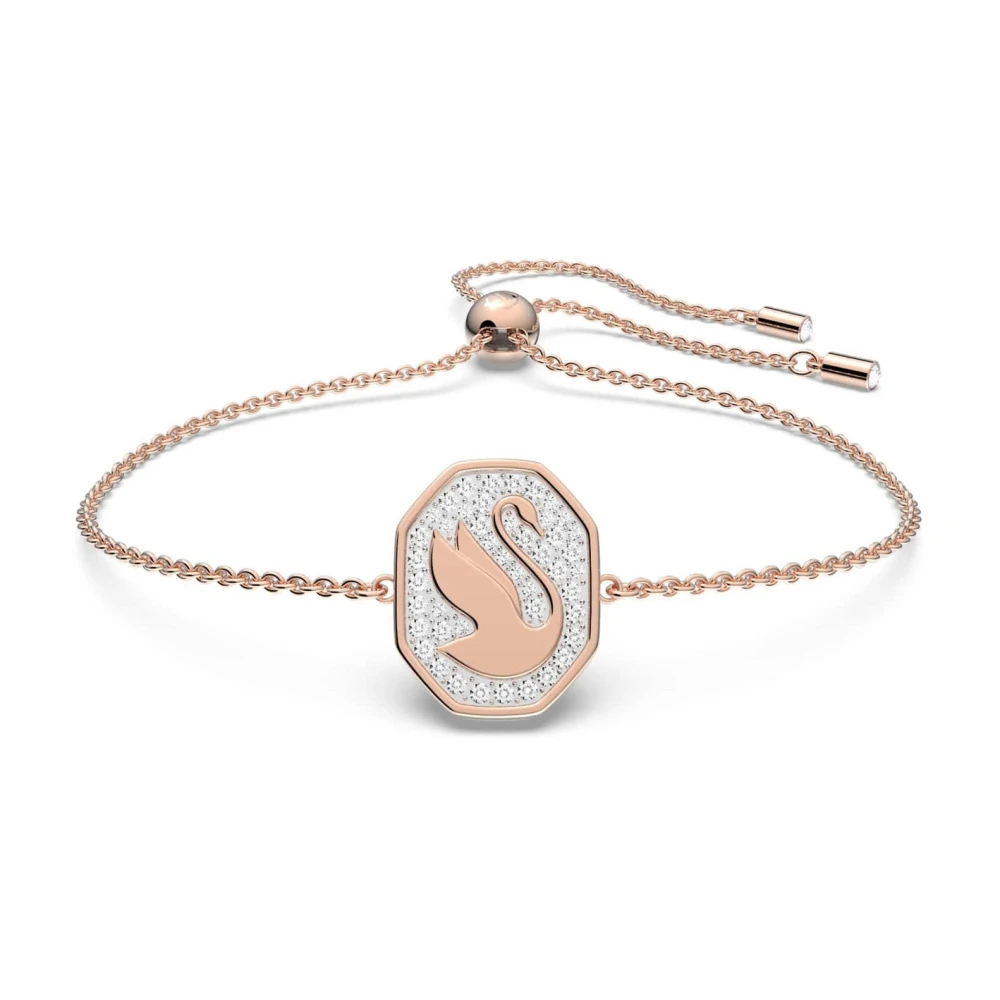 Swarovski Women's Pink Signum Swan Bracelet