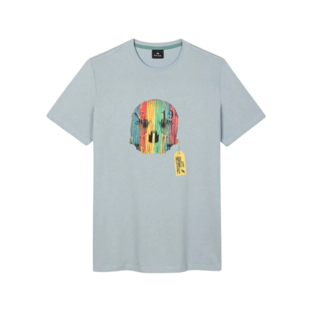 PS By Paul Smith Paul Smith T-Shirt Skull Blue Heren