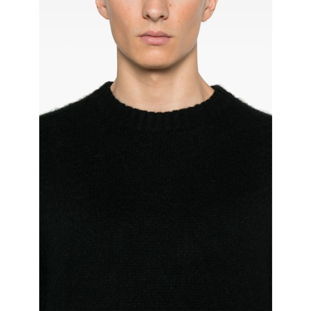 Carhartt WIP Gestreepte Middelzware Gebreide Trui Black Heren