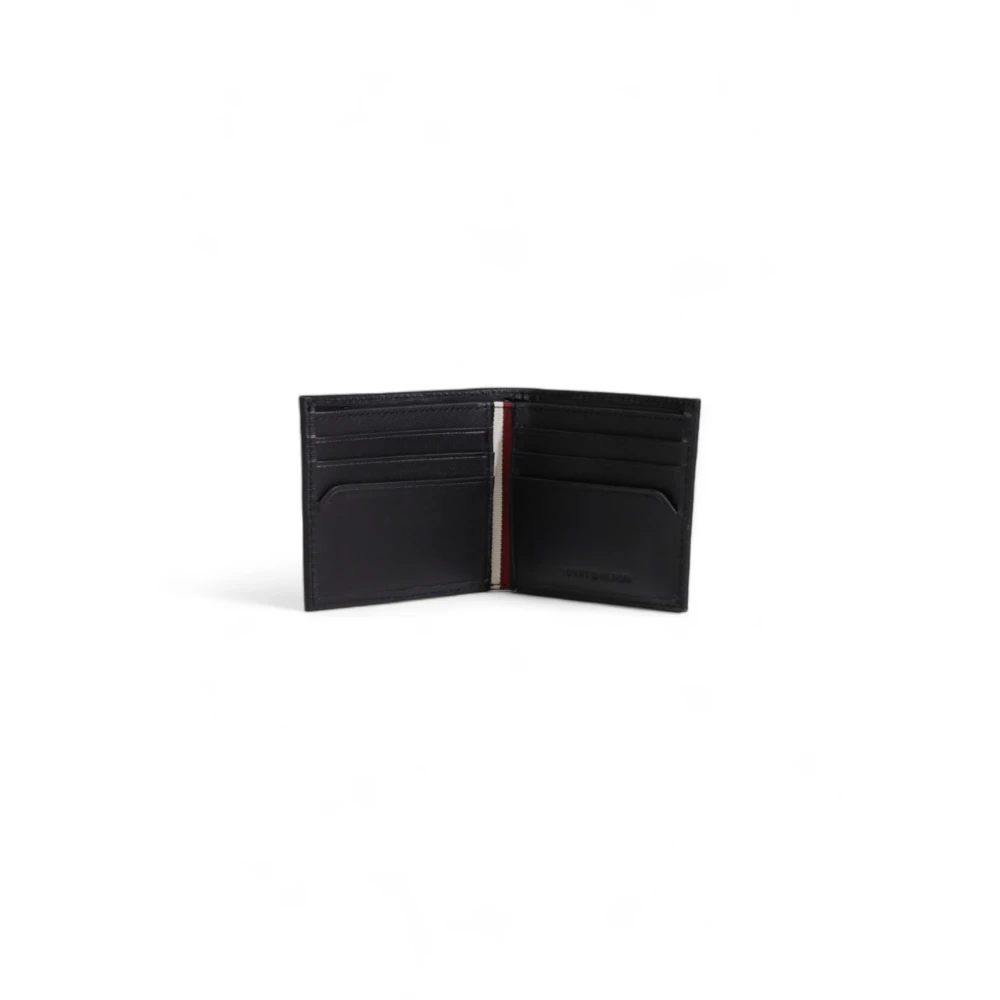 Tommy Hilfiger Mini CC Leren Portemonnee Herfst Winter Collectie Black Heren
