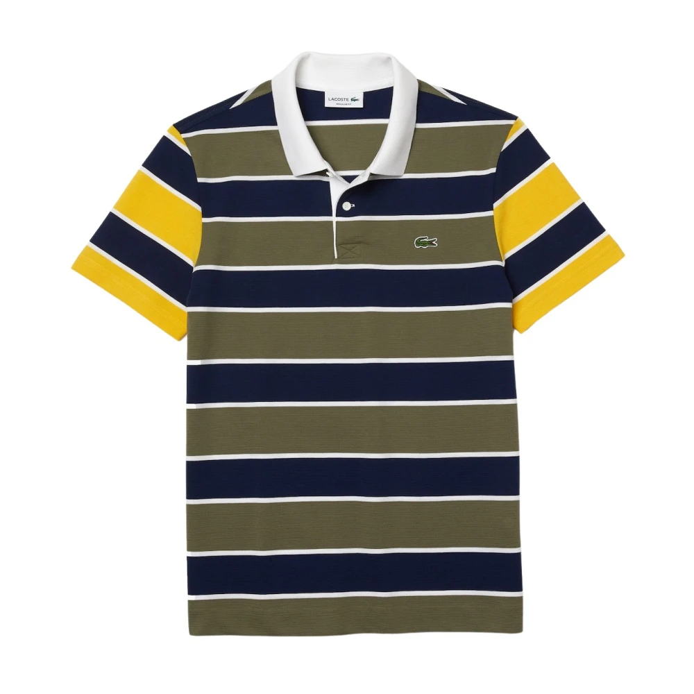 Lacoste Gestreept Poloshirt Blauw Multicolor Heren