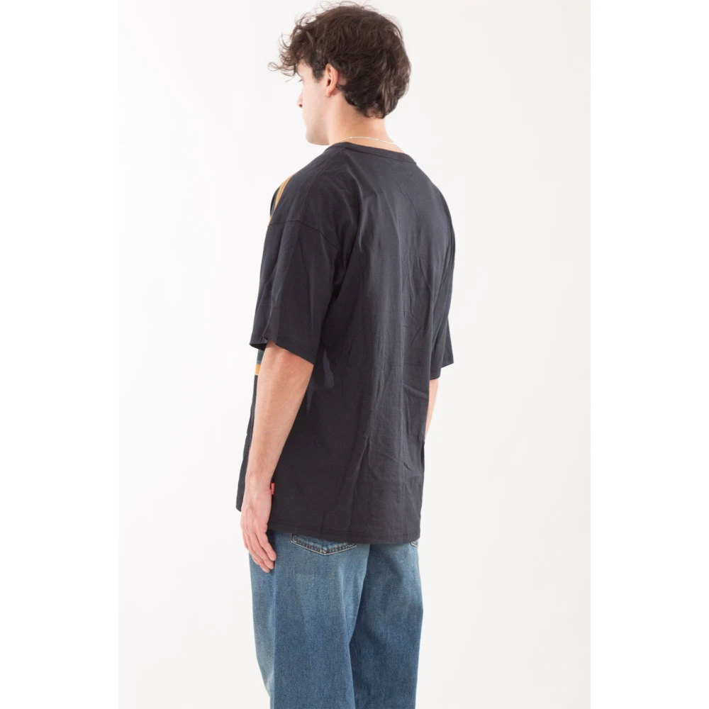 Diesel Grote Logo Tee in T-Box Stijl Black Heren