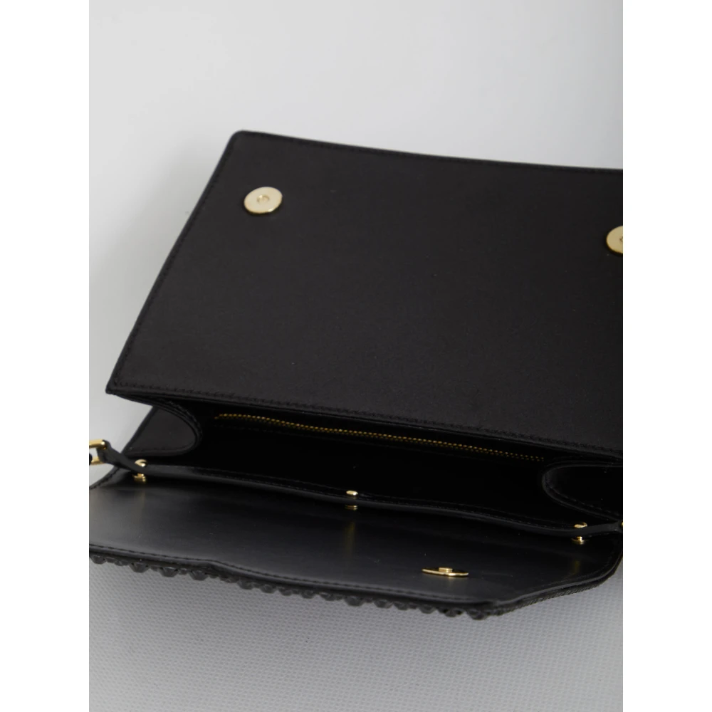 Dolce & Gabbana Zwarte crossbody tas met kristallen Black Dames