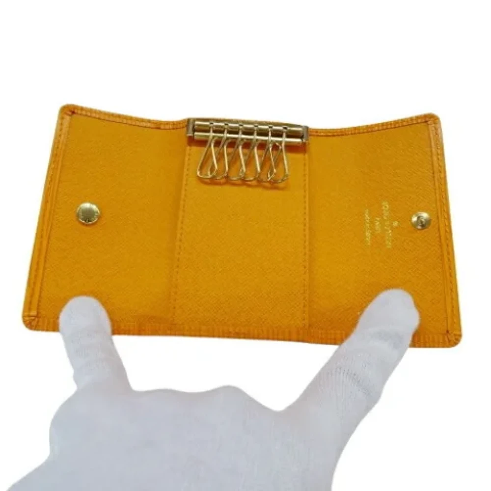 Louis Vuitton Vintage Pre-owned Canvas key-holders Yellow Dames