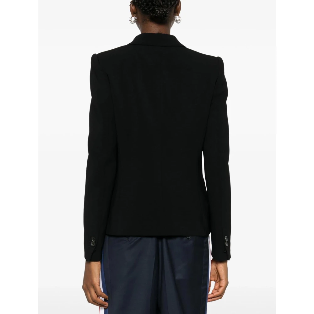 Dsquared2 Zwarte Logo Blazer Jas Black Dames