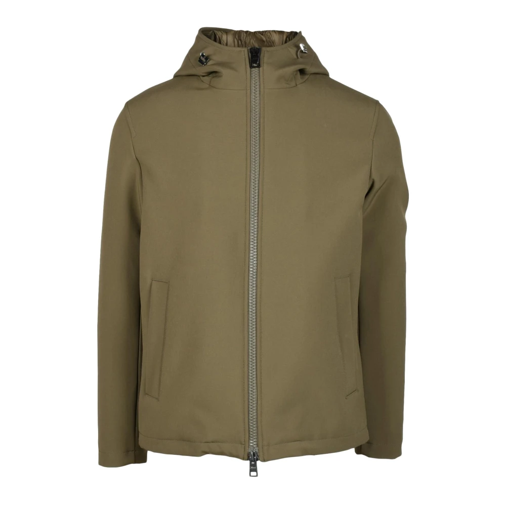 Herno Stijlvolle jas met polyester en elastaan Brown Heren