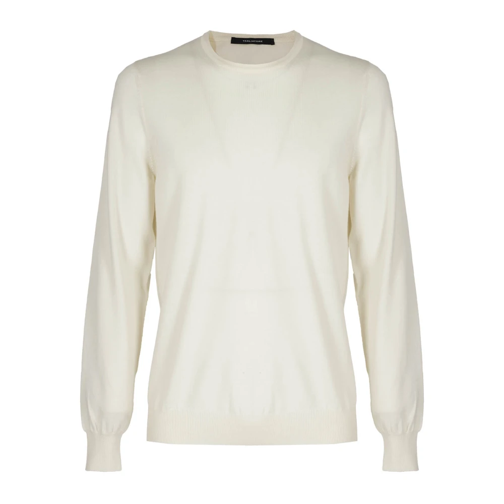 Tagliatore Round-neck Knitwear White Heren