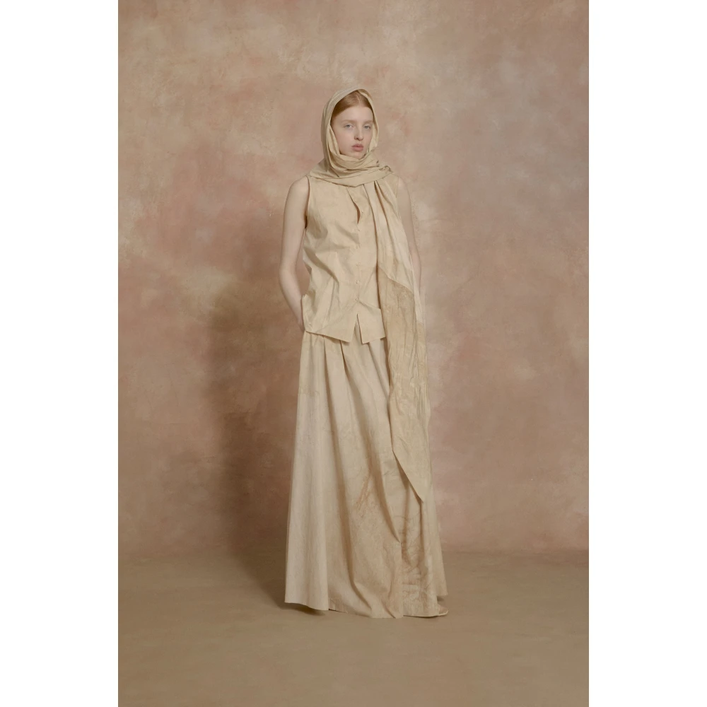 Cortana Yoko lange beige maltinto rok Beige Dames