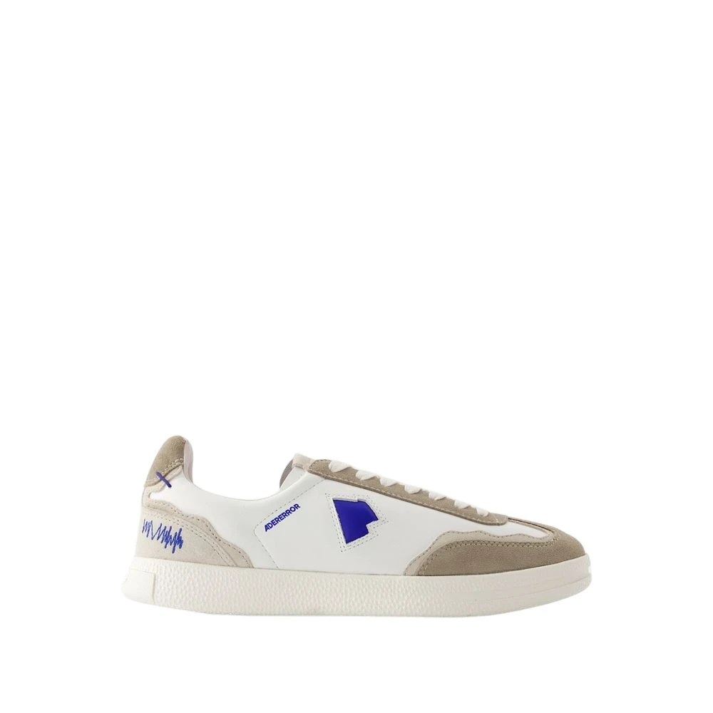 Ader Error Witte Leren Sneakers Ronde Neus Heren Schoenen