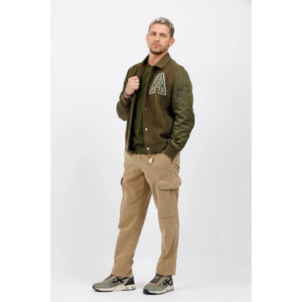 White Sand Cargo broek van ribfluweel Brown Heren